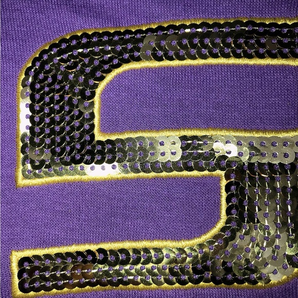 Ladies Purple “LSU” Cardigan - Picture 10 of 11